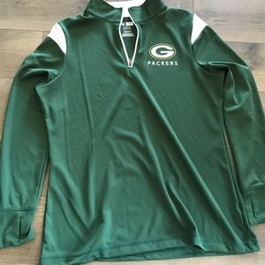 Fitted cool-fabric Packer's quarter zip